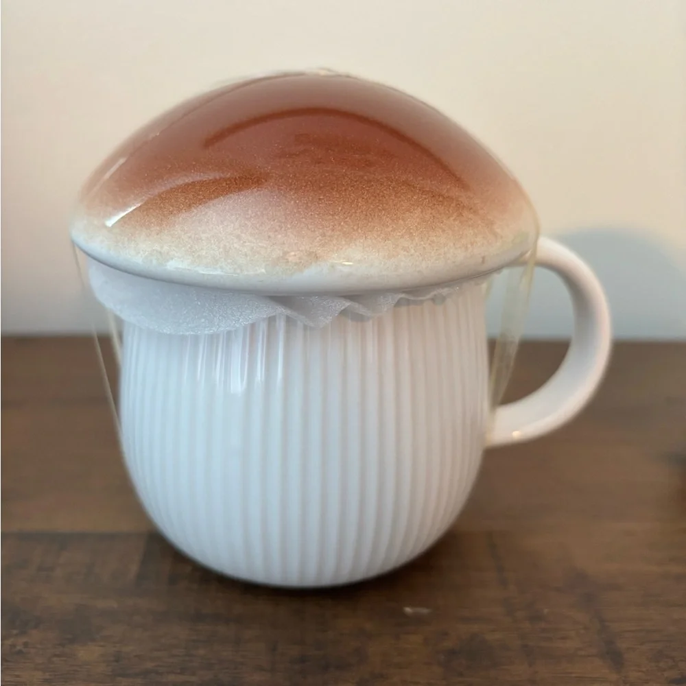 Mushroom Mugs - Brown and Green (Set of 2) - Picture 3 of 4